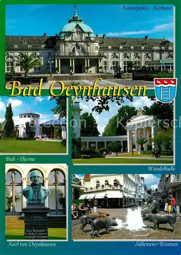 AK / Ansichtskarte Bad Oeynhausen Kaiserpalais Kurhaus Wandelhalle Bali Therme Kat. Bad Oeynhausen