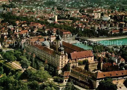 AK / Ansichtskarte Wuerzburg Festung Marienberg Fliegeraufnahme Kat. Wuerzburg