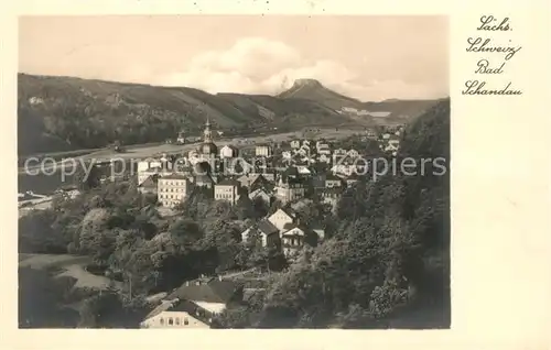 AK / Ansichtskarte Bad Schandau Panorama Blick zum Lilienstein Tafelberg Elbsandsteingebirge Kat. Bad Schandau