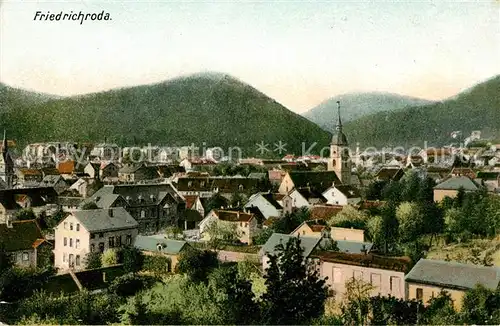 AK / Ansichtskarte Friedrichroda Ortsansicht mit Kirche Kat. Friedrichroda