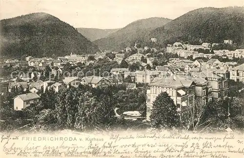 AK / Ansichtskarte Friedrichroda Panorama Blick vom Kurhaus Kat. Friedrichroda