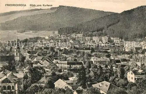 AK / Ansichtskarte Friedrichroda Stadtpanorama Blick vom Kurhaus Kat. Friedrichroda