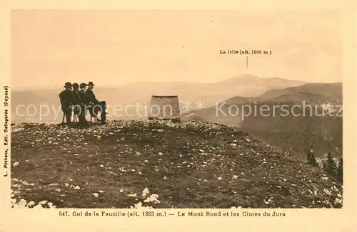 AK / Ansichtskarte Col de la Faucille Mont Rond et les Cimes du Jura Kat. Gex