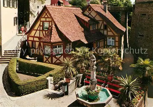 AK / Ansichtskarte Meersburg Bodensee Baerenbrunnen Schlossmuehle  Kat. Meersburg