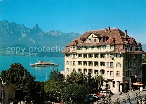 AK / Ansichtskarte Hilterfingen Thunersee Hotel Bellevue au Lac 