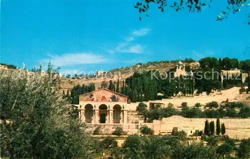 AK / Ansichtskarte Jerusalem Yerushalayim Basilica Agony Garden Gethsemane Kat. Israel