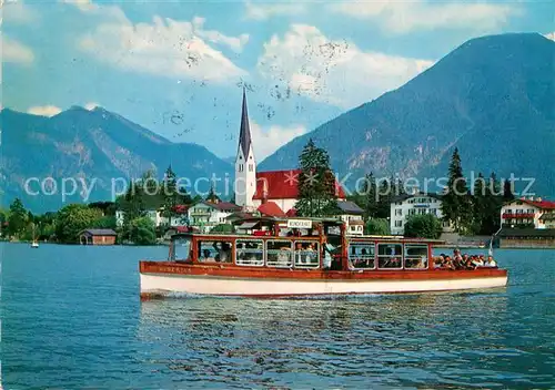 AK / Ansichtskarte Rottach Egern Wallberg Personenschiffahrt Kat. Rottach Egern