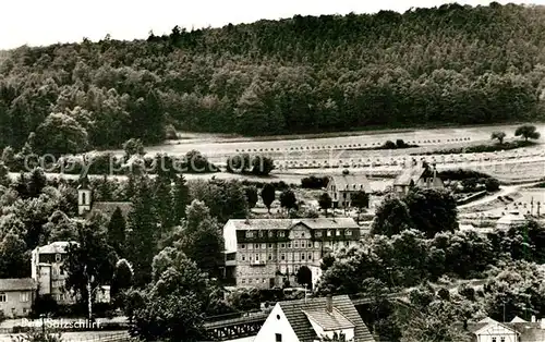 AK / Ansichtskarte Bad Salzschlirf Blick auf Illerhof und ev Kirche Kat. Bad Salzschlirf