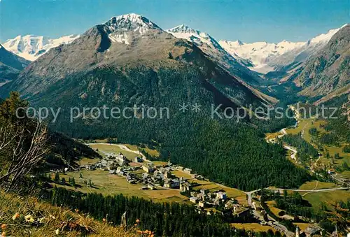 AK / Ansichtskarte Pontresina mit Piz Palue und Rosegtal Kat. Pontresina