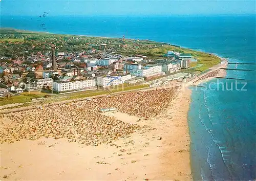 AK / Ansichtskarte Borkum Nordseebad Fliegeraufnahme Kat. Borkum