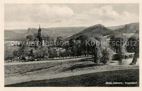 AK / Ansichtskarte Papstdorf Panorama Kat. Gohrisch