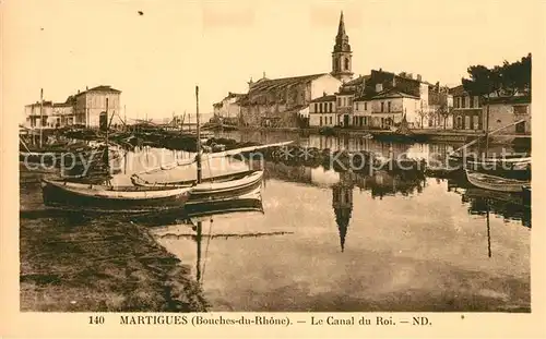 AK / Ansichtskarte Martigues Canal du Roi Bateaux Kat. Martigues