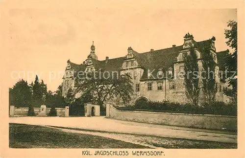 AK / Ansichtskarte Wermsdorf Koenigliches Jagdschloss Kat. Wermsdorf