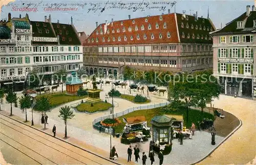 AK / Ansichtskarte Strassburg Elsass Gutenbergplatz Kat. Strasbourg