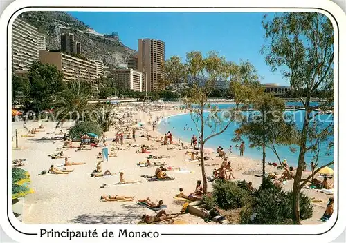 AK / Ansichtskarte Monte Carlo Plage du Larvotto Kat. Monte Carlo