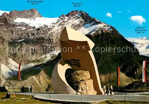 AK / Ansichtskarte Kaprun Tauernkraftwerke Mooserboden Heidenstein Denkmal  Kat. Kaprun