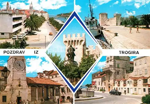 AK / Ansichtskarte Trogir Trau Teilansichten Schloss Kat. Trogir