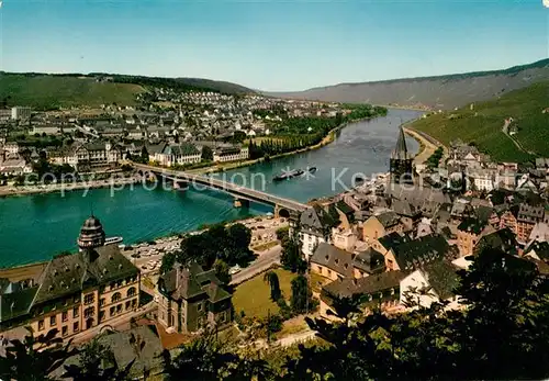 AK / Ansichtskarte Bernkastel Kues Moselpartie Fliegeraufnahme Kat. Bernkastel Kues