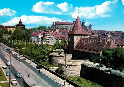 AK / Ansichtskarte Nuernberg Westtorgraben mit Burgblick Kat. Nuernberg