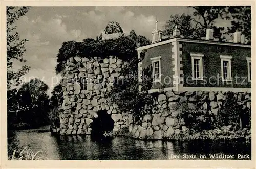 AK / Ansichtskarte Woerlitz Stein im Woerlitzer Park Kat. Woerlitz