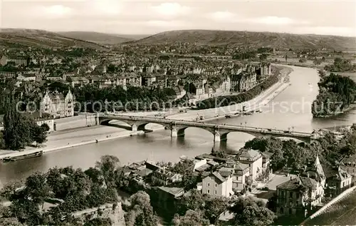 AK / Ansichtskarte Wuerzburg Blick von der Feste Marienberg Kat. Wuerzburg