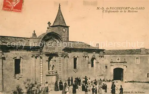 AK / Ansichtskarte Rochefort du Gard Elplanade de la Madone Kat. Rochefort du Gard