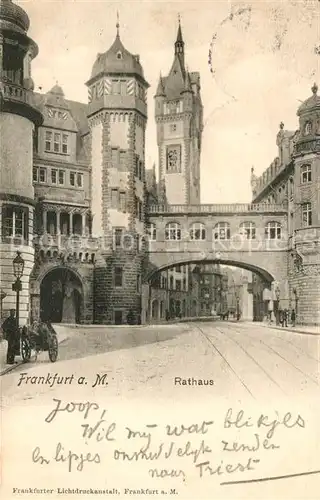 AK / Ansichtskarte Frankfurt Main Rathaus Kat. Frankfurt am Main