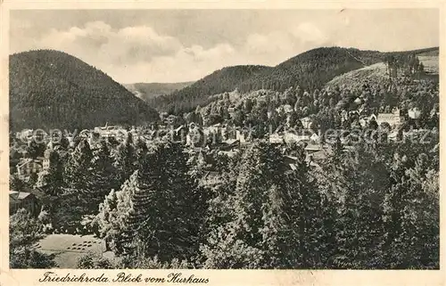 AK / Ansichtskarte Friedrichroda Panorama Blick vom Kurhaus Kat. Friedrichroda