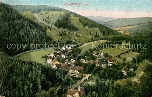 AK / Ansichtskarte Treseburg Harz Talblick Landschaftspanorama Bodetal Kat. Treseburg