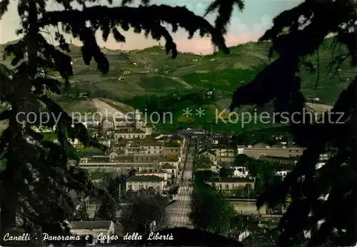 AK / Ansichtskarte Canelli Panorama e Corso della Liberta