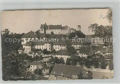 AK / Ansichtskarte Fuessen Allgaeu Blick zum Schloss Kat. Fuessen