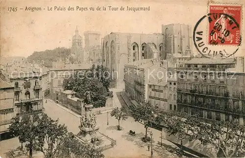 AK / Ansichtskarte Avignon Vaucluse Palais des Papes vue de la Tour Jacquemard Kat. Avignon