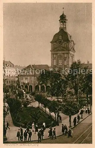 AK / Ansichtskarte Mannheim Paradeplatz mit Rathaus Kat. Mannheim