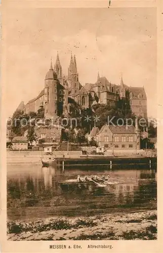 AK / Ansichtskarte Meissen Elbe Sachsen Elbeufer Albrechtsburg Dom Kat. Meissen