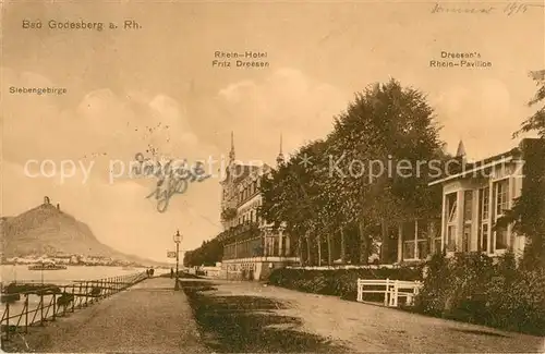 AK / Ansichtskarte Bad Godesberg Rhein Hotel Fritz Dreesen Rheinpavillon Kat. Bonn