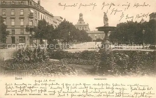 AK / Ansichtskarte Bonn Rhein Kaiserplatz Kat. Bonn