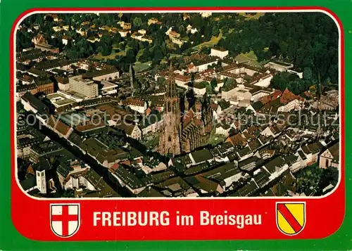 AK / Ansichtskarte Freiburg Breisgau Fliegeraufnahme Kat. Freiburg im Breisgau