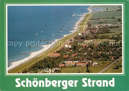 AK / Ansichtskarte Schoenberger Strand Fliegeraufnahme Kat. Schoenberg (Holstein)