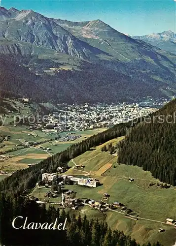 AK / Ansichtskarte Clavadel Davos Fliegeraufnahme Kat. Davos Clavadel