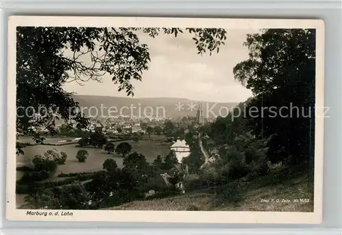 AK / Ansichtskarte Marburg Lahn Panorama Lahntal Kat. Marburg