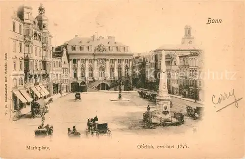 AK / Ansichtskarte Bonn Rhein Marktplatz Obelisk Kat. Bonn