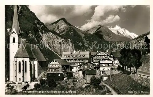 AK / Ansichtskarte Heiligenblut Kaernten gegen Grossglockner Kat. Heiligenblut