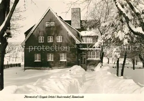 AK / Ansichtskarte Neuhermsdorf Kammbaude Winter Kat. Hermsdorf Osterzgebirge