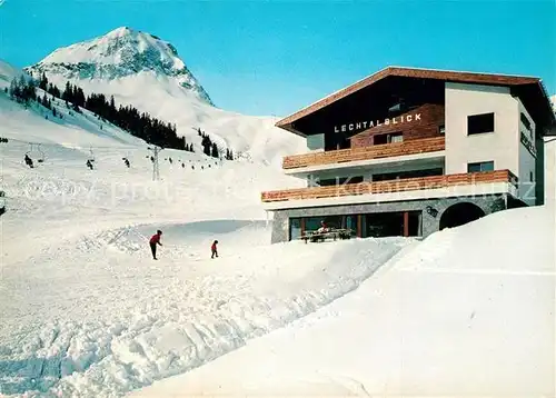 AK / Ansichtskarte Warth Vorarlberg Hotel Pension Lechtalblick Winter Kat. Warth