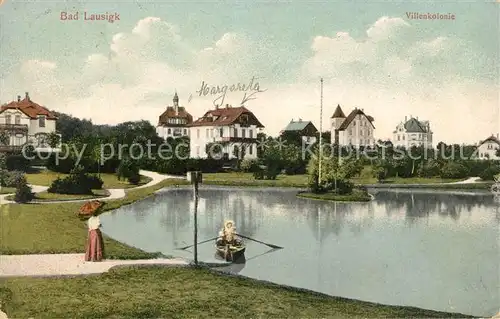 AK / Ansichtskarte Bad Lausick Villenkolonie Uferpromenade am See Kat. Bad Lausick