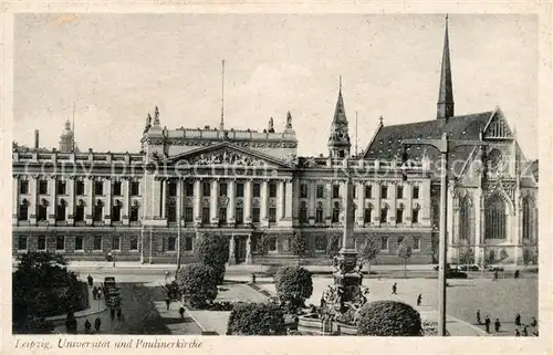 AK / Ansichtskarte Leipzig Universitaet und Paulinerkirche Kat. Leipzig