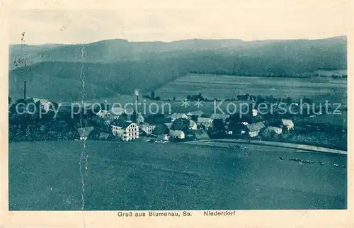 AK / Ansichtskarte Blumenau Olbernhau Niederdorf Fliegeraufnahme Kat. Olbernhau