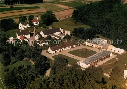 AK / Ansichtskarte Steinerskirchen Fliegeraufnahme Marien Wallfahrtskirche Kloster Herz Jesus Missionare Kat. Hohenwart