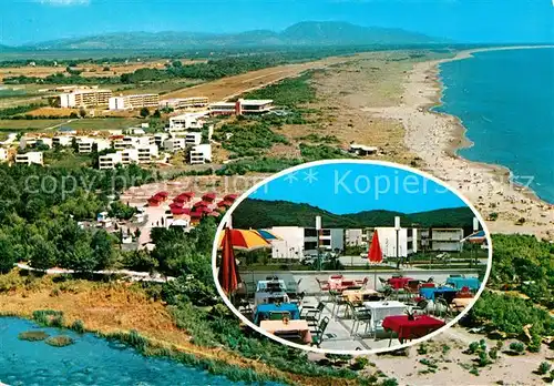 AK / Ansichtskarte Ulcinj Fliegeraufnahme Hotel Lido Kat. Montenegro