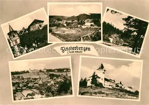 AK / Ansichtskarte Finsterbergen Hotel zur Linde Strandkaffee Kurhaus Kat. Finsterbergen Thueringer Wald